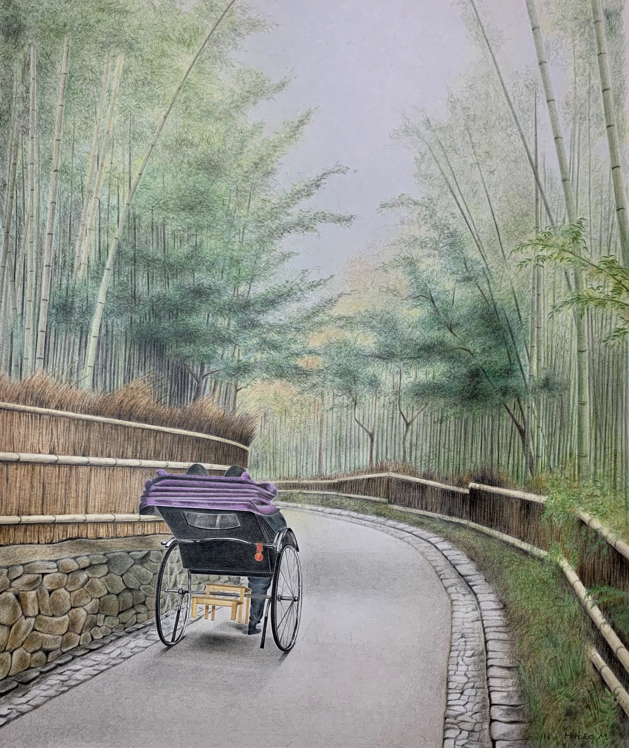 飢饉 排他的 消化器 色鉛筆画 描き方風景 Hirosaki C Parking Jp